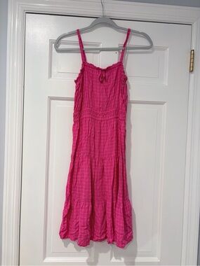 Old Navy Hot Pink Tiered Sundress